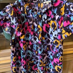 JODIFL Multicolor Leopard Print Top